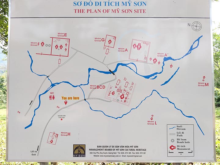 The Plan of Mỹ Sơn site